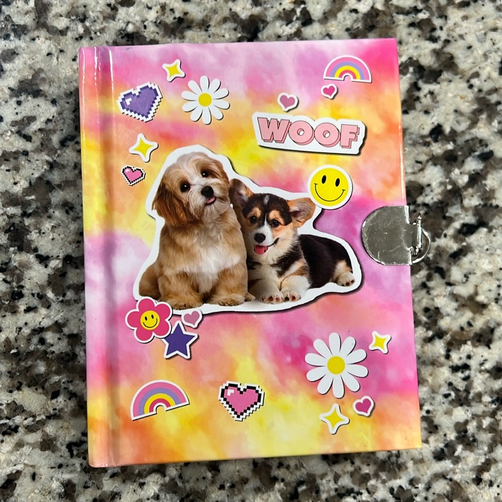 Dog “Woof” Kids Diary Used